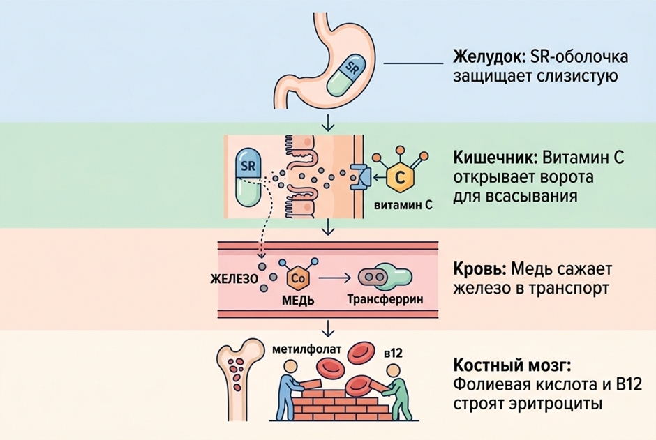 Фолиевая кислота плюс железо